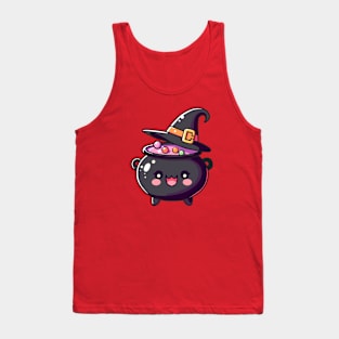 Cute Witch Cauldron Tank Top